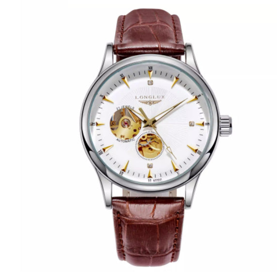 Genuine Leather Waterproof Watch With A Fully Automatic Mechanical Movement