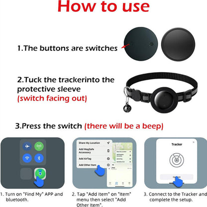 Pet Cat Location Tracker Collar