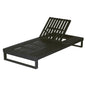 Black Acacia Wood Chaise Lounge