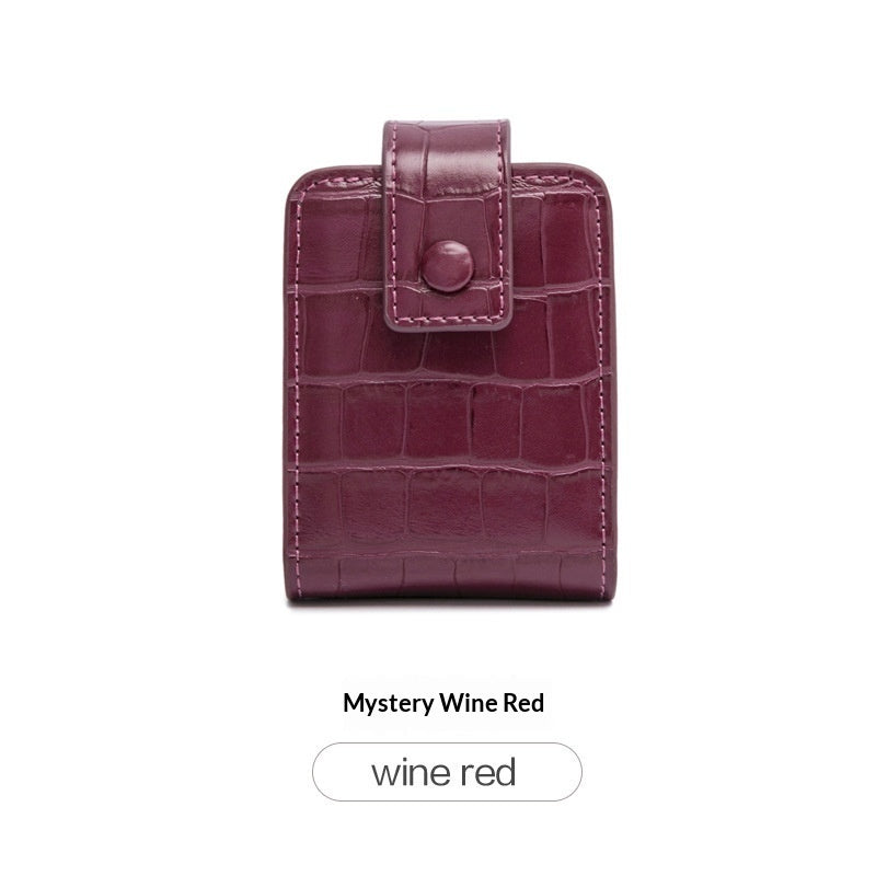 Stylish Portable On-the-go Makeup Bag For Womencreative Design With A Built-in Mirror