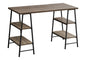Computer Desk For Home Office, Storage Shelves, Industrial Design