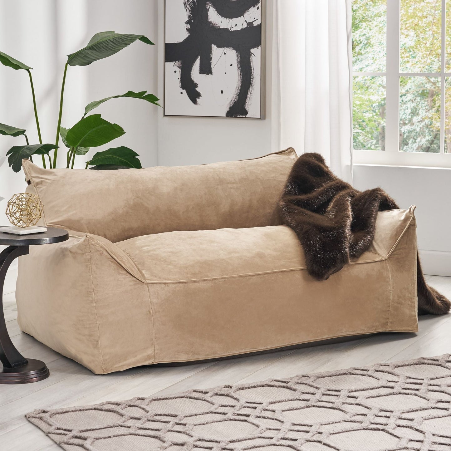 Fila - een Oversized Seater Bean Bag Chair With Armrests