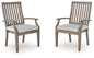 Rainier Ranch - Arm Chair With Cushion (Set of 2) - Brown / Beige