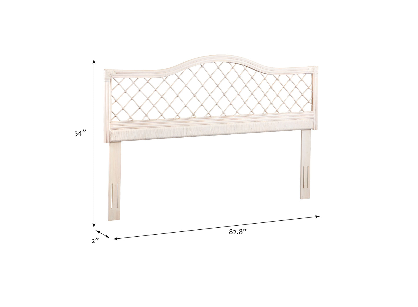 King Size Rattan Headboard Adjustable Bed