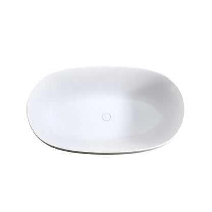 47'' Independent Solid Surface Resin Stone Bathtub