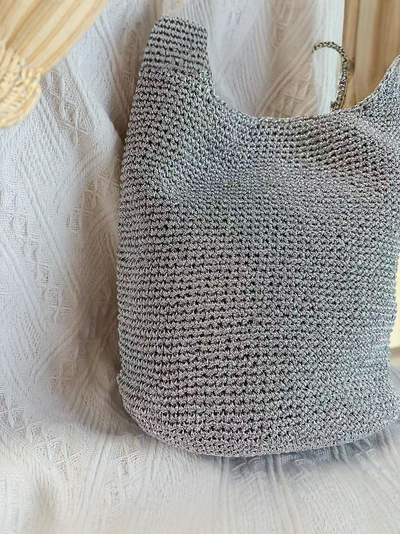 Handwoven Large-Capacity Vacation And Commute Woven Tote Bag