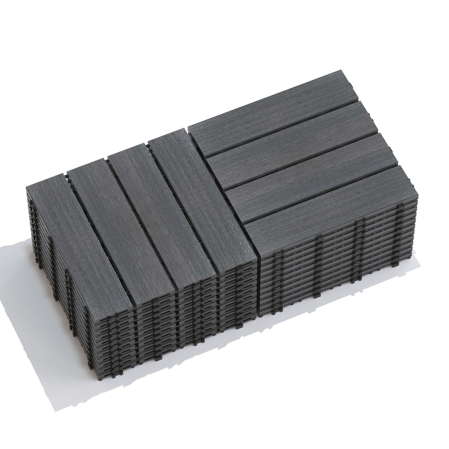 Patio Deck Tiles, Pack Of 22