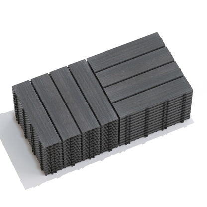 Patio Deck Tiles, Pack Of 22