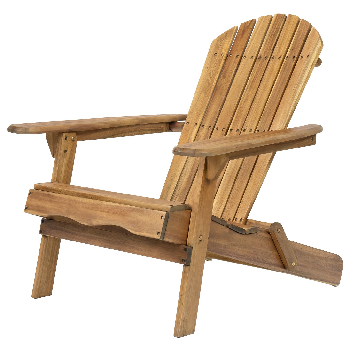 Folding Adirondack Chair Wooden Accent Furniture Lounge Chair