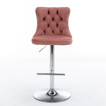 Swivel Adjustable Height Barstools Set of 2