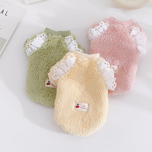 AutumnWinter Double-Faced Fleece Vest Warm Pet Clothes