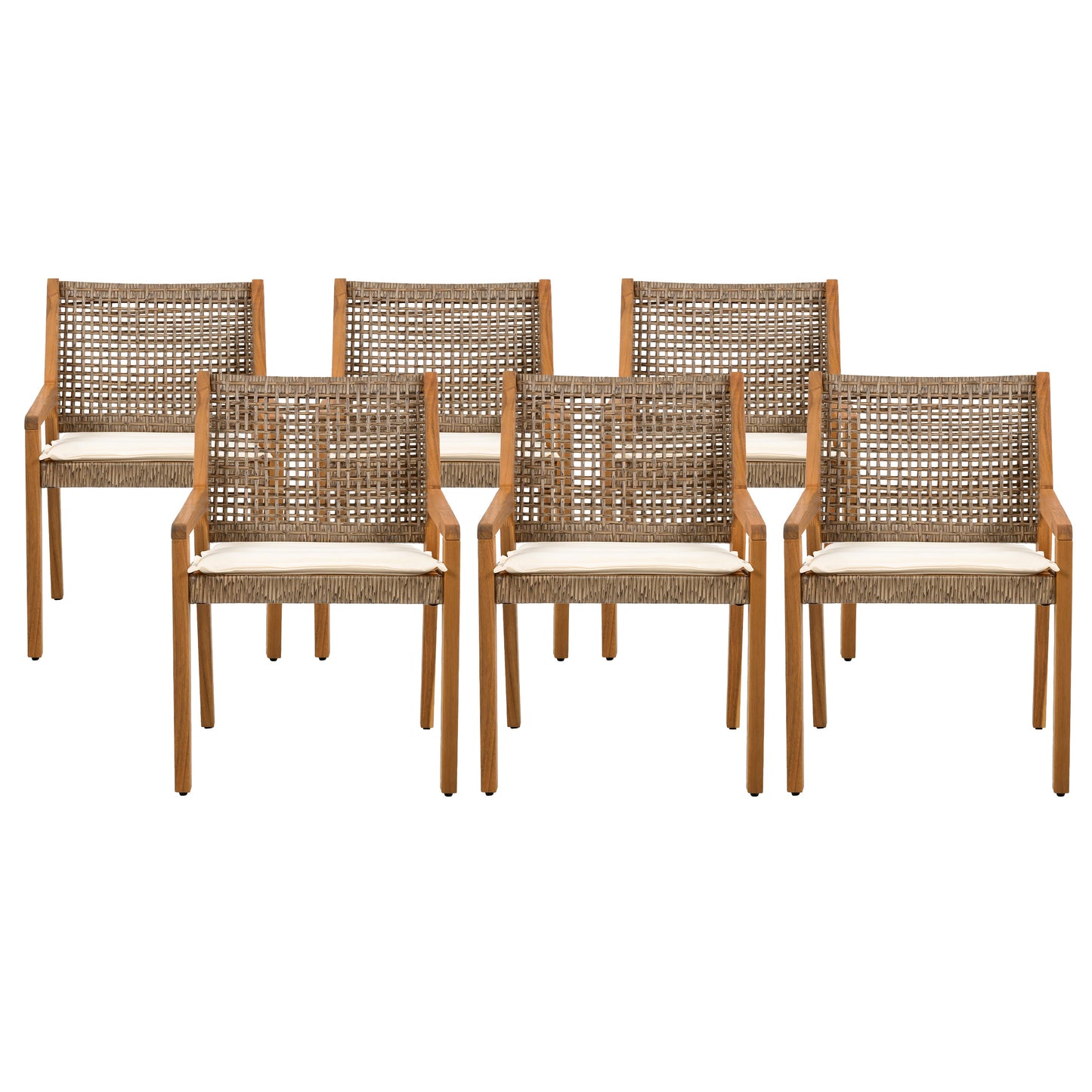 Outdoor Dining Chair - Acacia Wood & Wicker