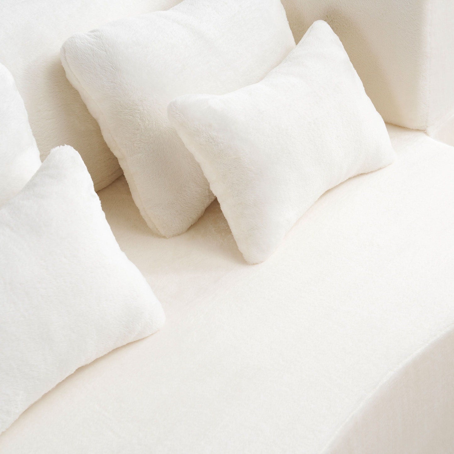 Modern Floor Sofa With 4 Pillows
