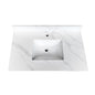 37-inch Quartz Bathroom Vanity Top with Undermount Single Bowl
