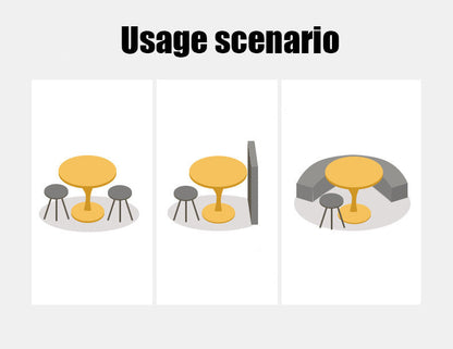 Modern Black Round Table