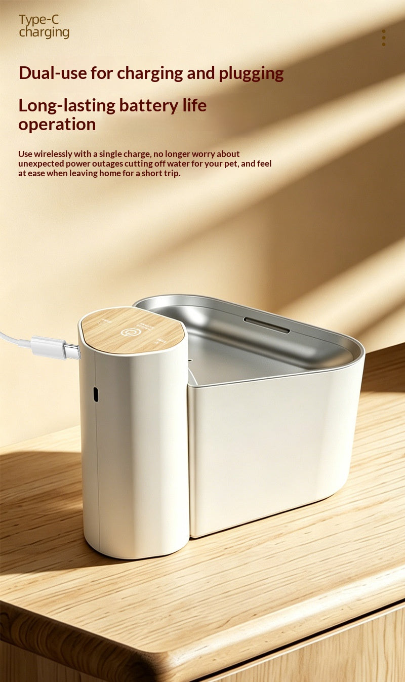 Smart Sensor Wireless Circulating Filtered Pet Water Fountain