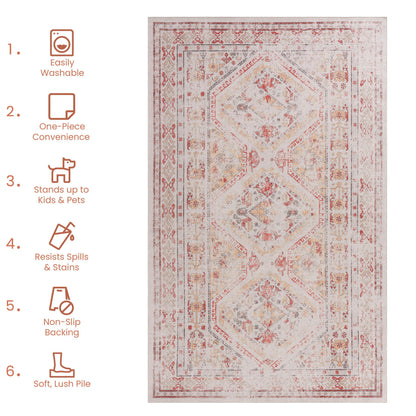 Maval - Trendy Area Rug, Washable