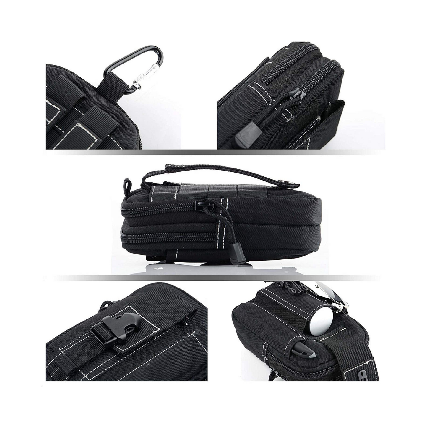 JupiterGear Tactical MOLLE Military Pouch Waist Bag for Hiking, Running and Outdoor Activities