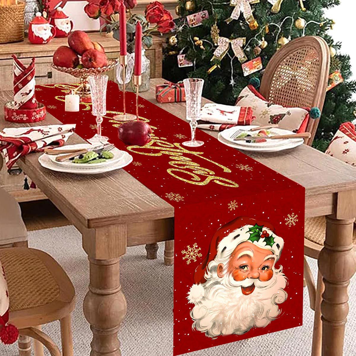 Table Flag Saint Restaurant Party Dining-table Decoration Christmas Atmosphere Table Flag