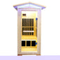 Single Person Spruce Far Infrared Sauna With Ambient Lighting And Bluetooth Music - Natural