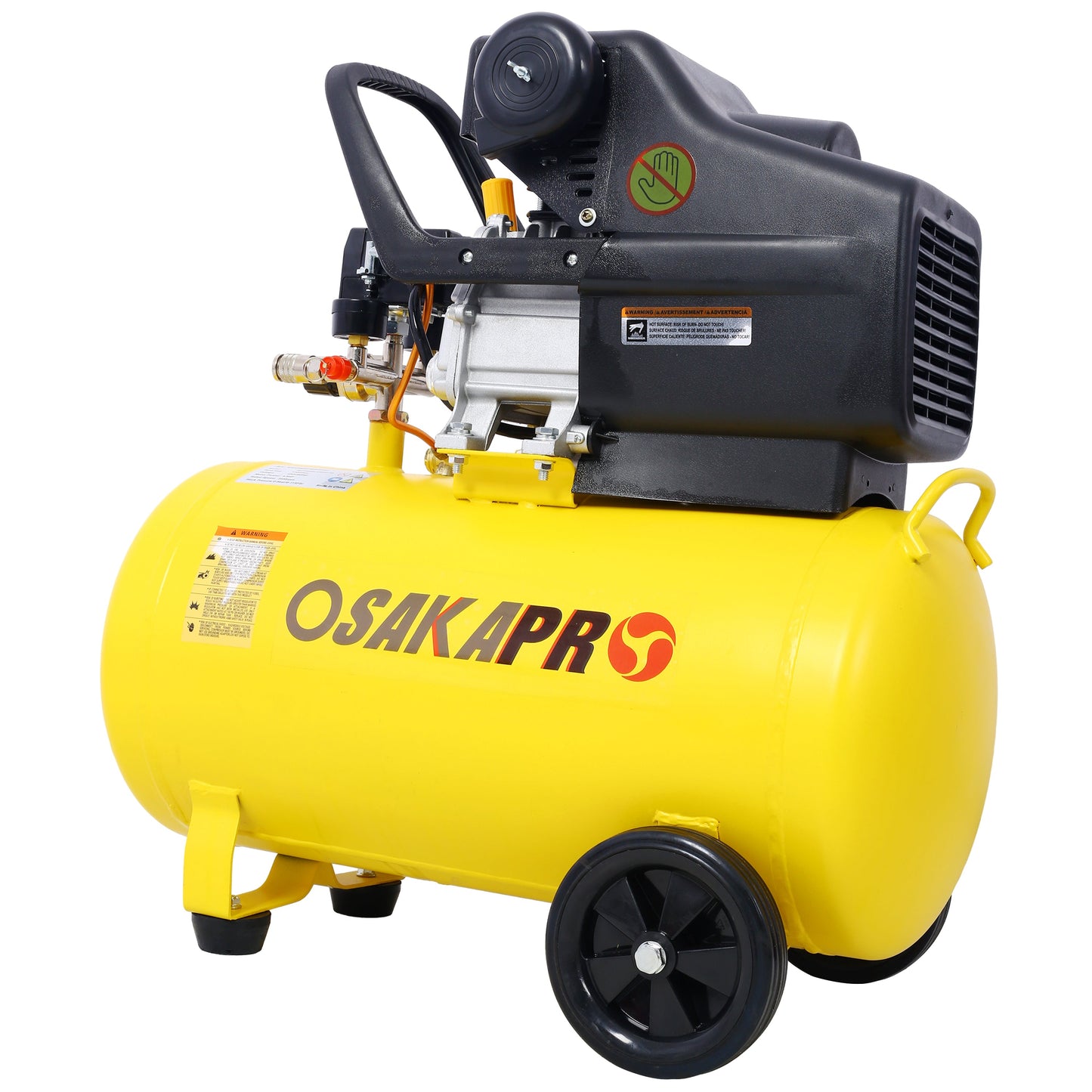 4.5HP Portable 13-Gallon Oil-Lubricated Air Compressor Tank