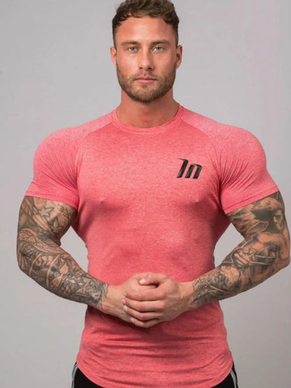 Men's Plus Size Round Neck Short Sleeve T-Shirt
