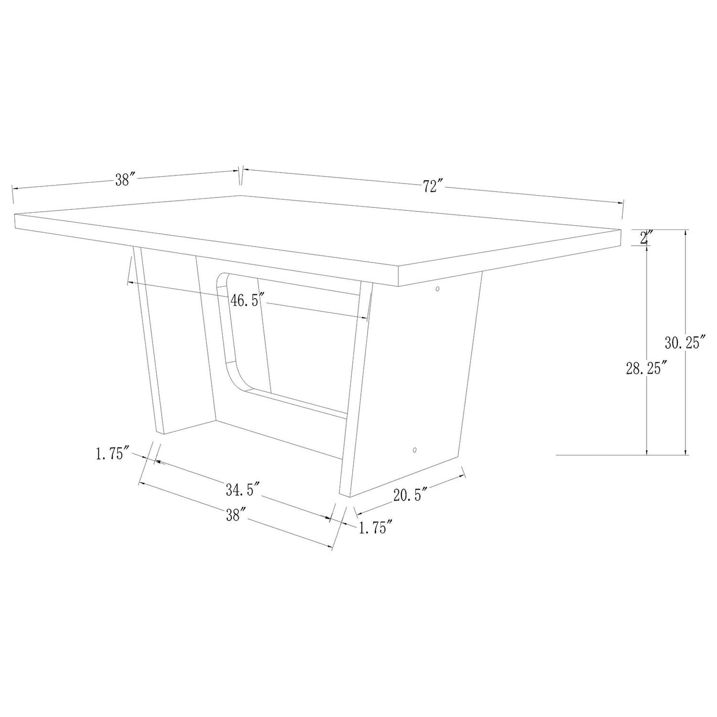Maroney - Dining Table - Espresso