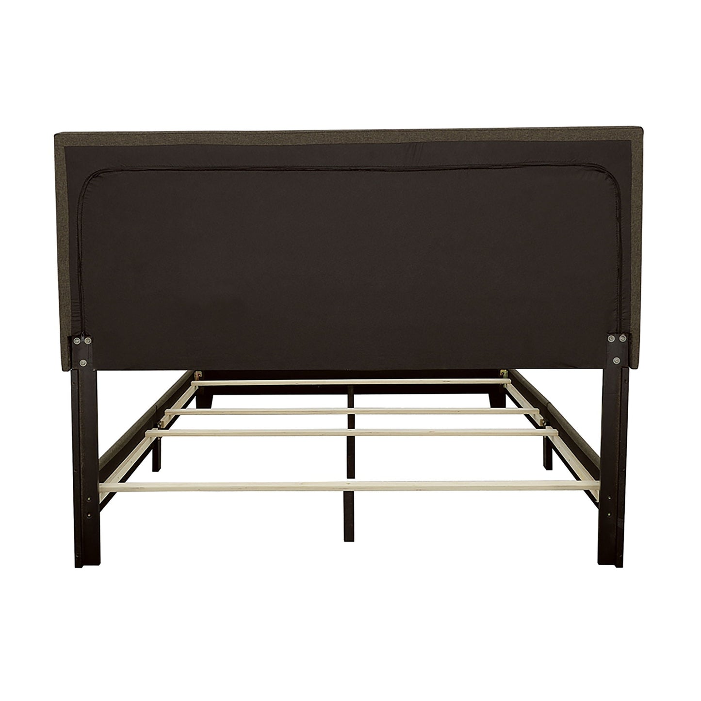 Queen Bed With Nailhead Trim - Charcoal