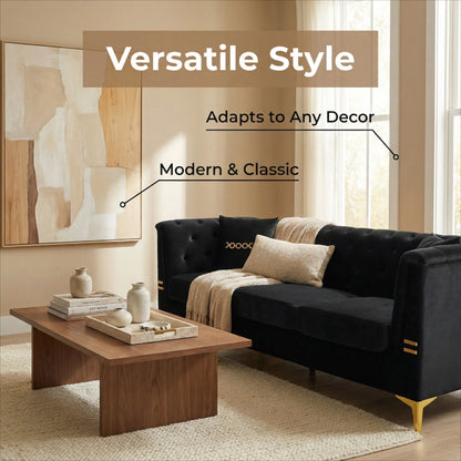 FX-P83-BK4 Sofa with 2 Pillows