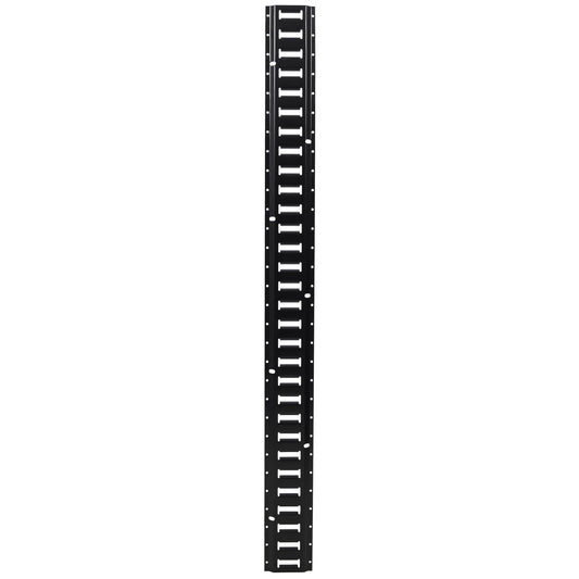 18 Pieces E Track Tie-Down Rail Kit For Trucks, Vans, And Garages With O-Ring Anchors And Ratchet Straps - Black