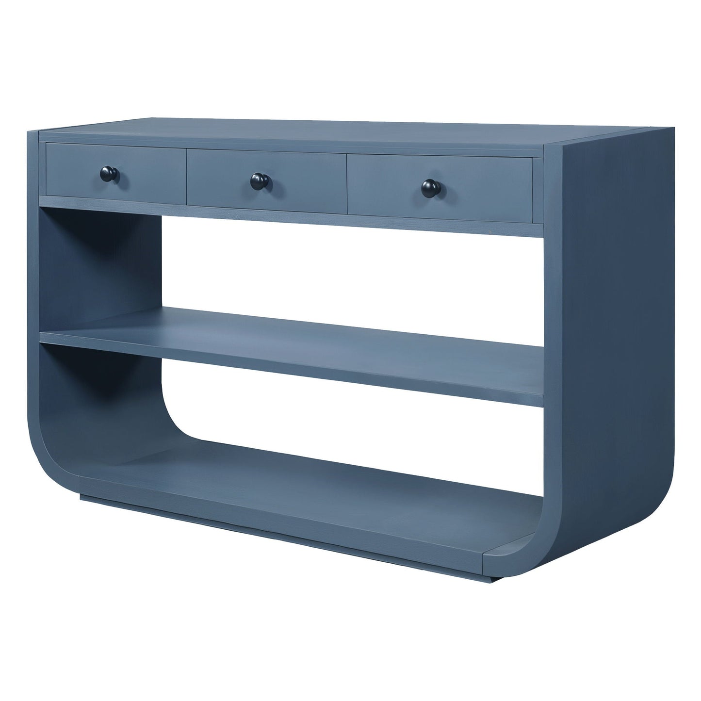 Console Table With 3 Soft Close Drawers & 2 Open Shelves