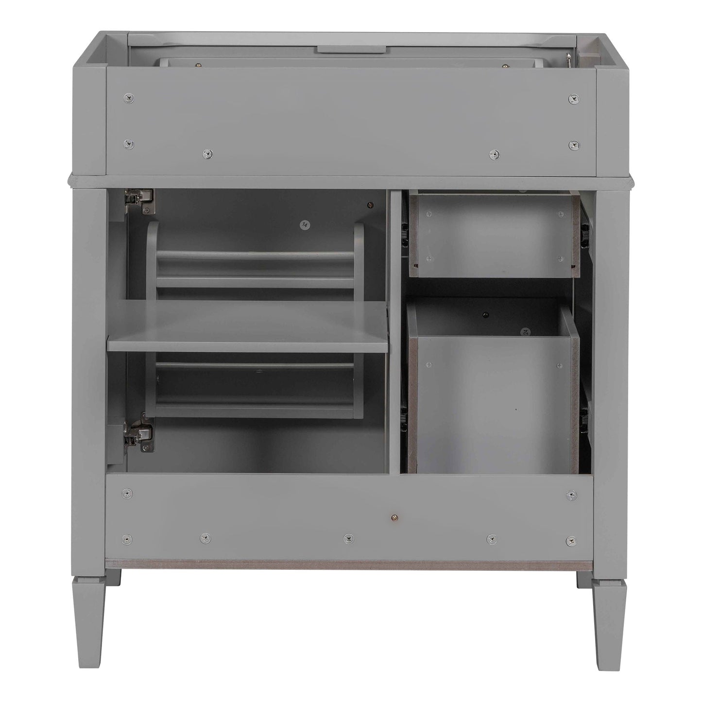 Bathroom Vanity With 2 Drawers And Tip-Out Drawer, Storage Cabinet