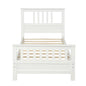 Platform Bed With Paneled Headboard And Footboard