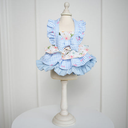 Cute Floral-patterned Gloria Dress For Small And Medium-sized Dogs