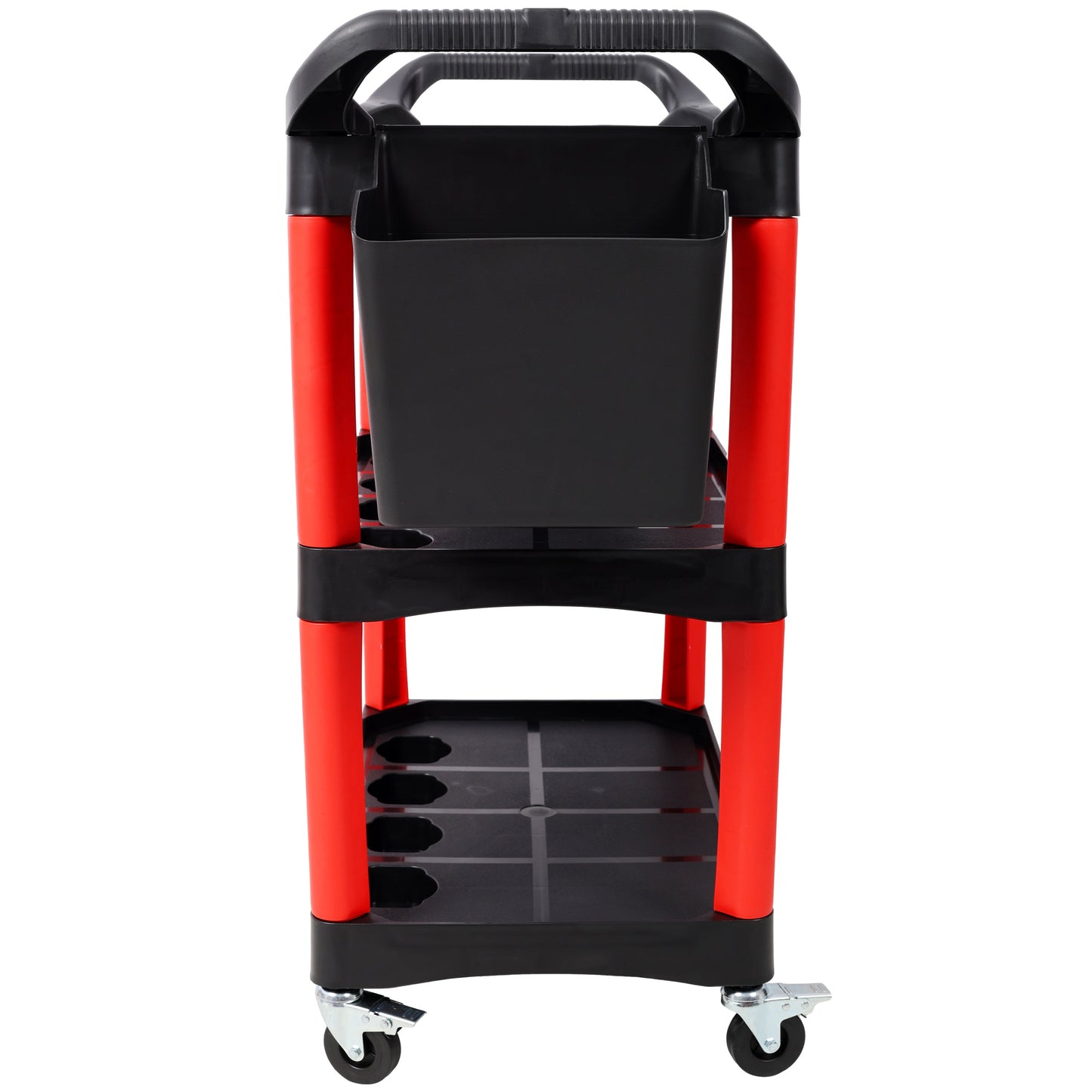 3 Tier Rolling Auto Detail Cart With Wheels