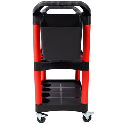 3 Tier Rolling Auto Detail Cart With Wheels