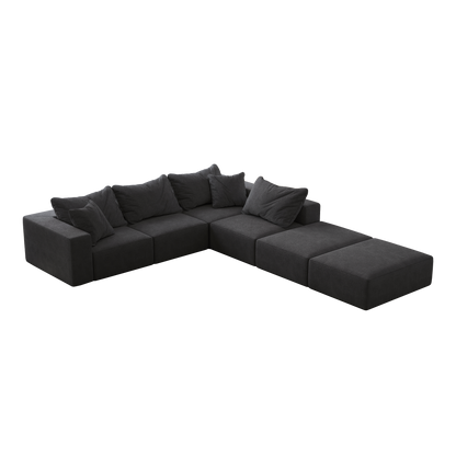 Oversized Sponge Cloud Sofa - Modern Sectional Couch Set