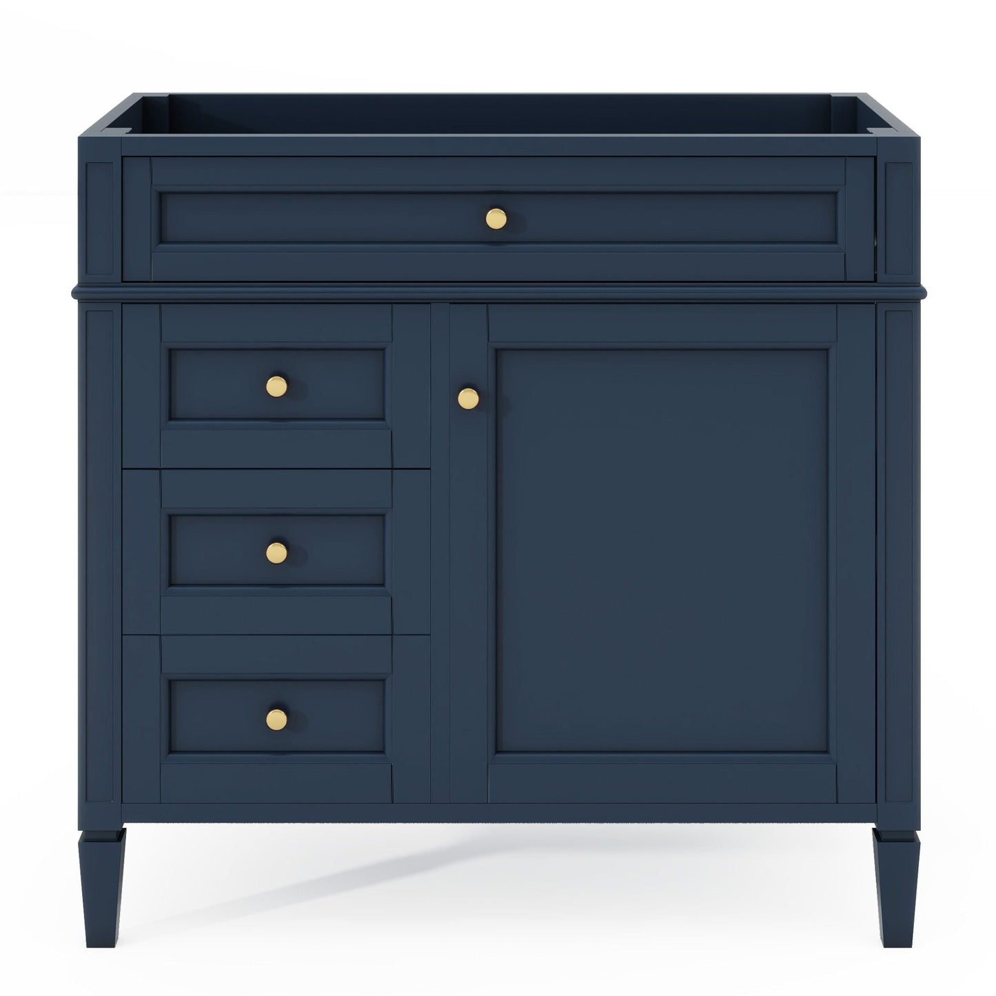 Bathroom Vanity With 2 Drawers And Tip-Out Drawer, Storage Cabinet