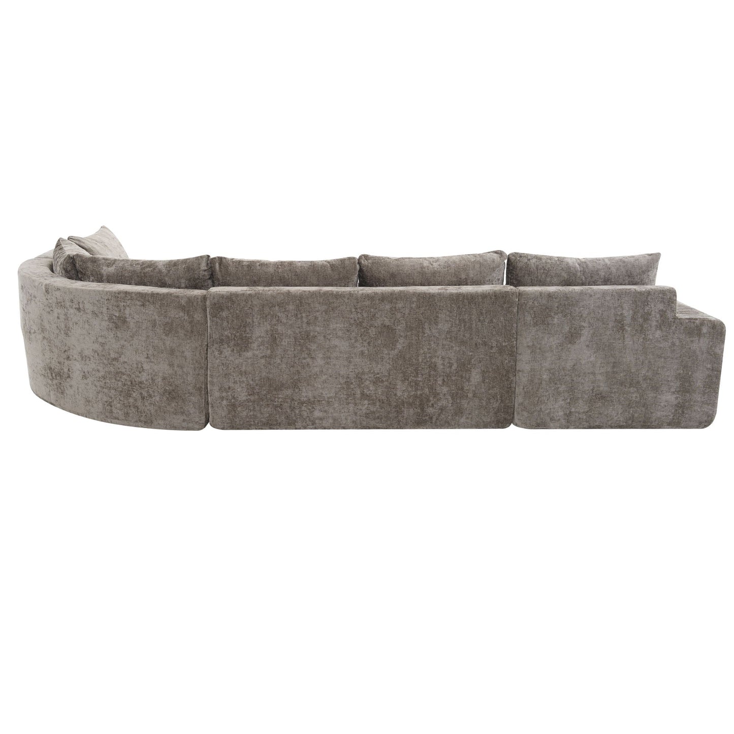 Modular Cloud Sectional Sofa Set, U-Shaped Upholstered Couch With Deep Seat