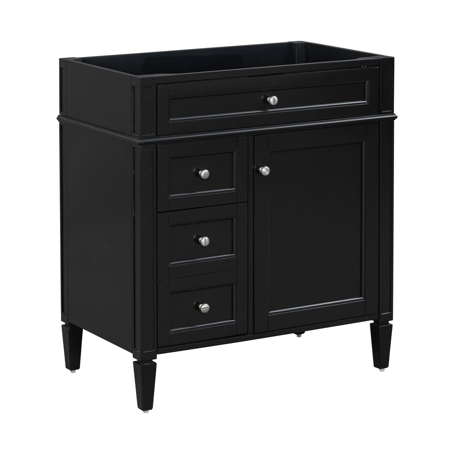 Bathroom Vanity With 2 Drawers And Tip-Out Drawer, Storage Cabinet
