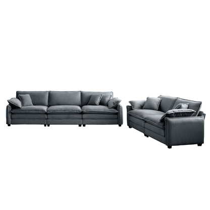 Family Sofa Set - Deep Seat Sofa for Home Cinema and Living Room