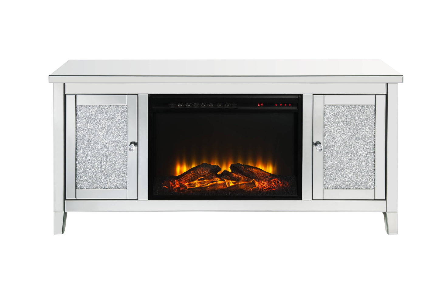Noralie TV Stand with LED Electric Fireplace
