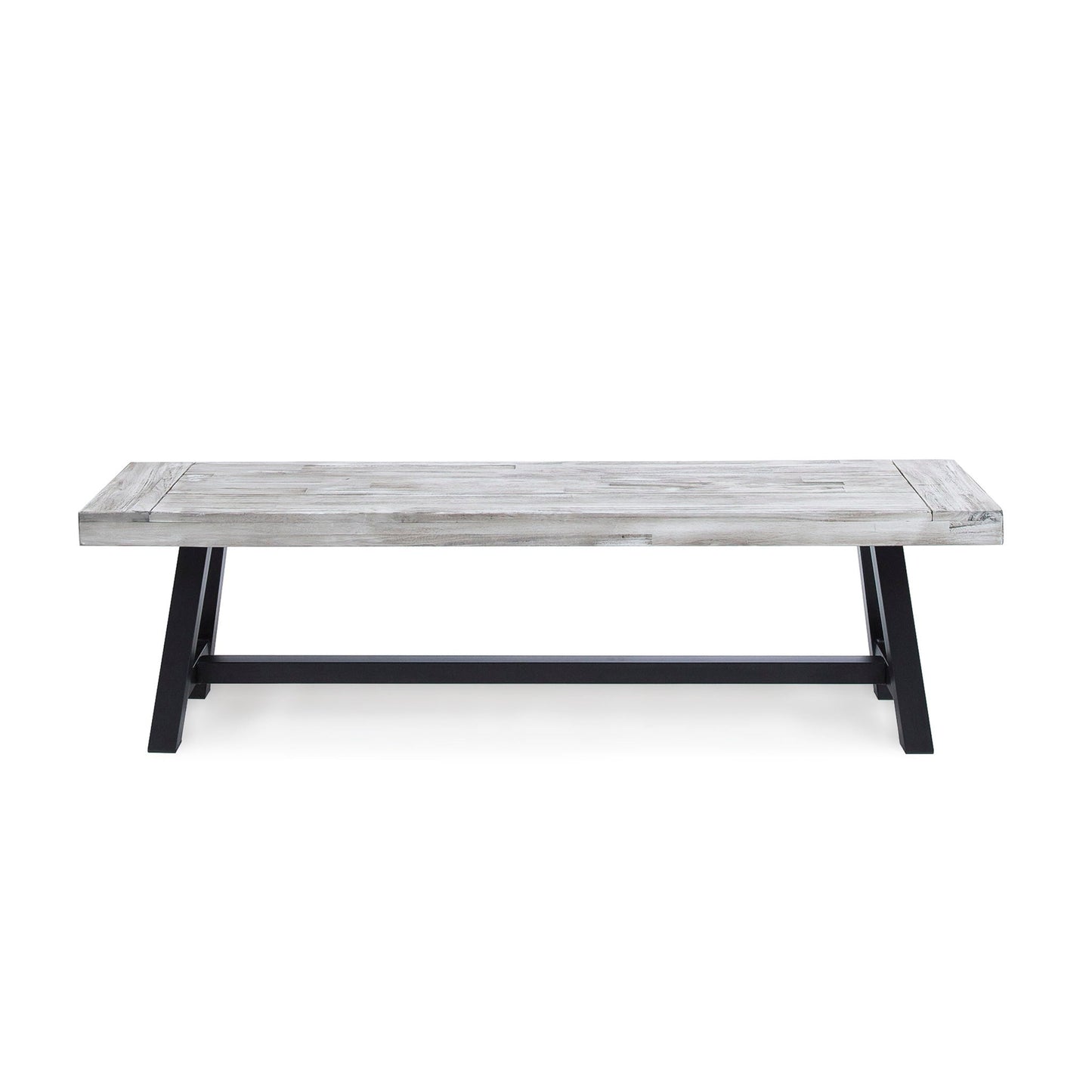 Tranquilizer Outdoor Acacia Wood Bench With Slat Panel Design