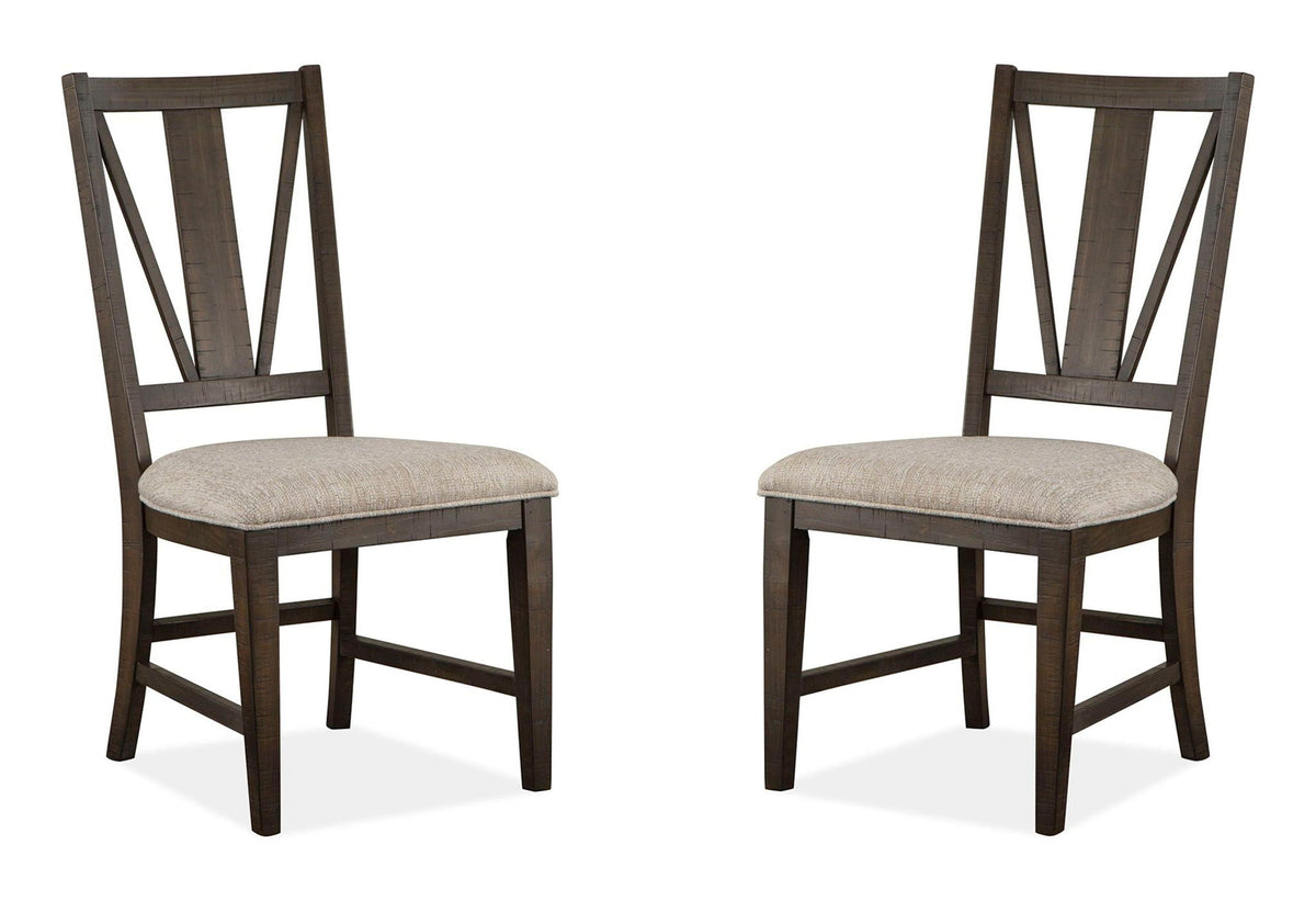 Westley Falls - Dining Side Chair With Upholstered Seat (Set of 2) - Graphite