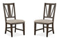 Westley Falls - Dining Side Chair With Upholstered Seat (Set of 2) - Graphite