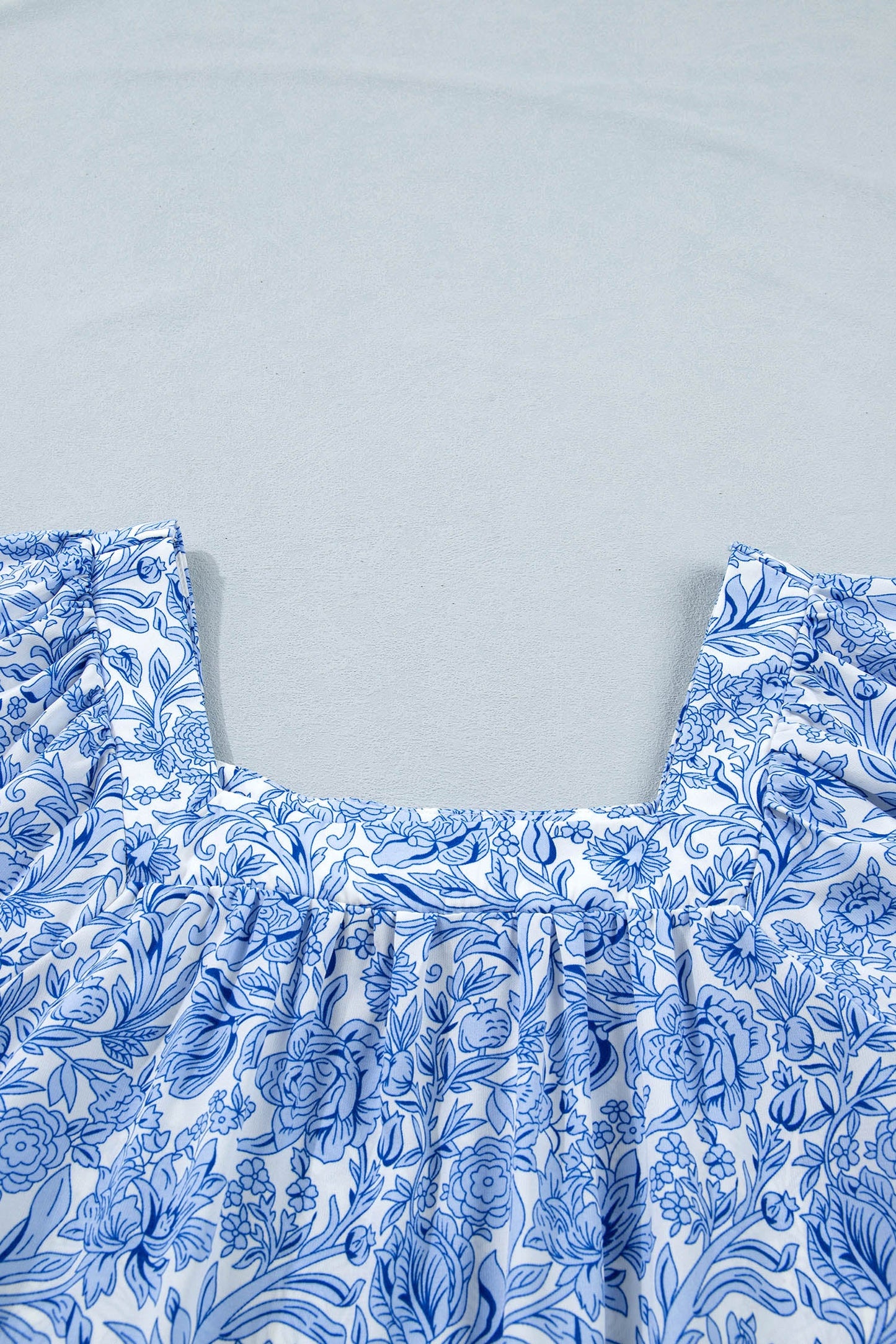 Lyanna Sleeve Pleated Floral Blouse