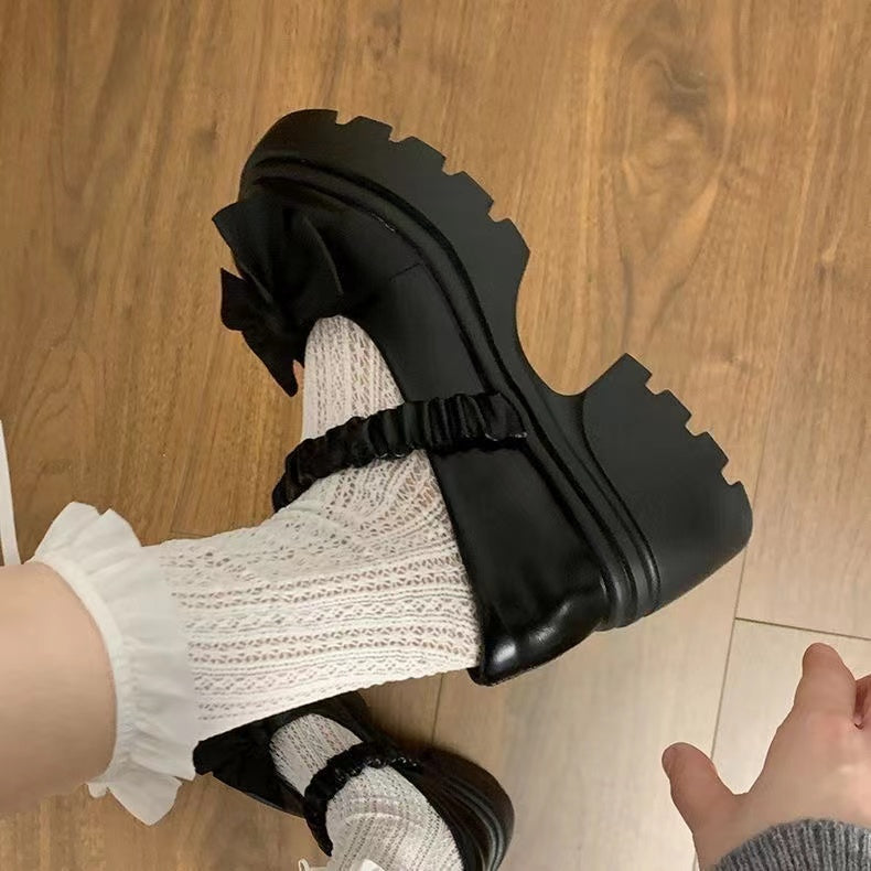 Japanese Style Small Fragrant Style Thick Soled Mary Jane Small Leather Shoes French Fashion Matching Skirt Single Shoe 2025 Summer Autumn New Item