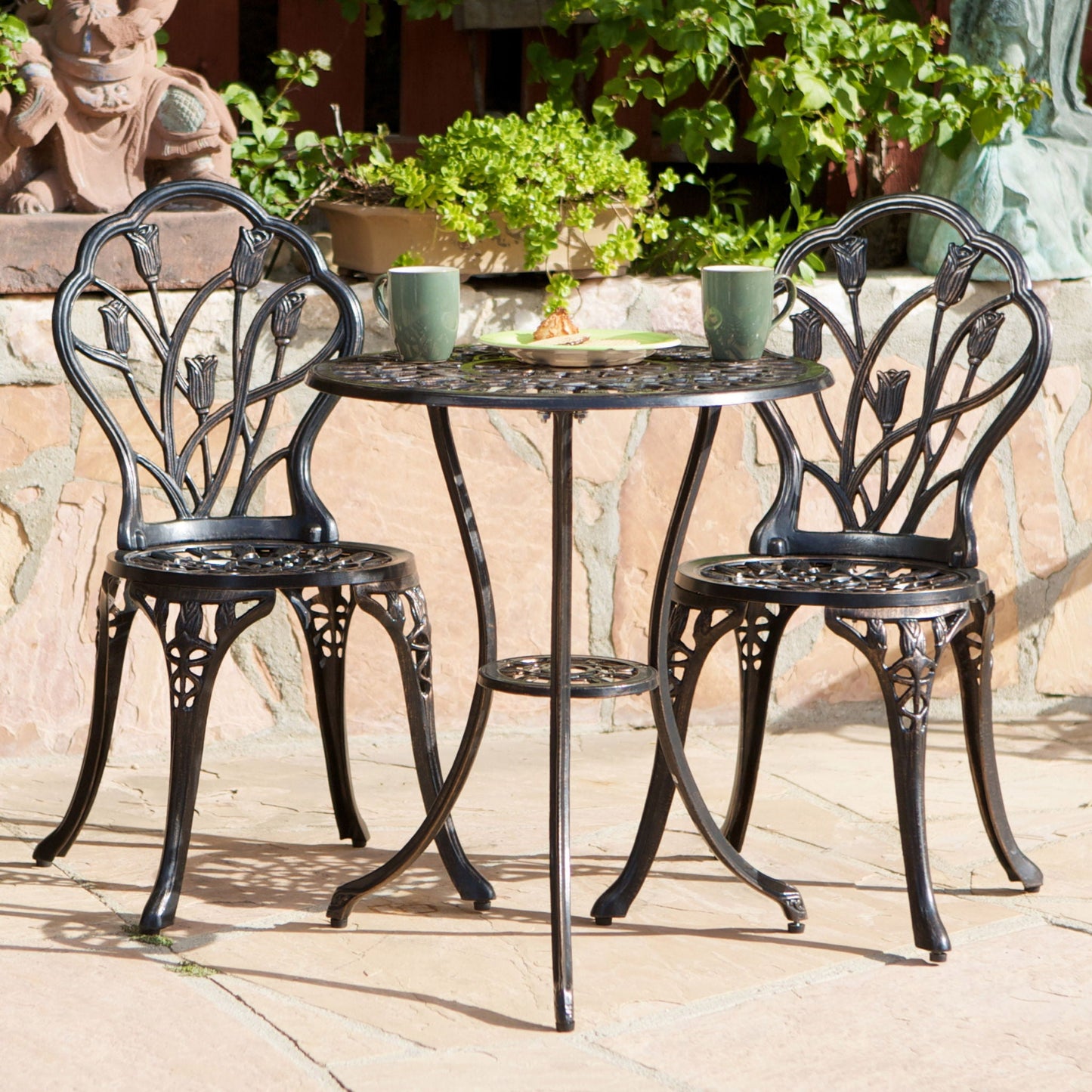 Nassau Cast 3 Piece Bistro Set