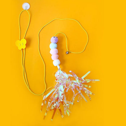 Cat Toys For Indoor Cats Interactive Cat Toys For Indoor Cats 200cm Hanging Cat Toy Self-Excited Retractable Nylon Stress Relief Cat Catnip Swing