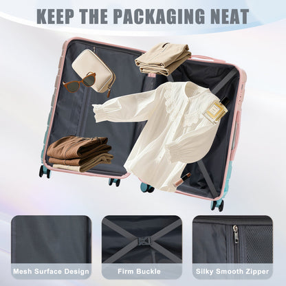 20"/24"/28" 3-Piece Set in Gradient Color Luggage